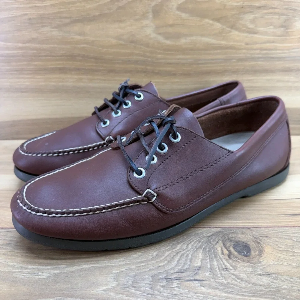 LL BEAN Blucher Mocs Loafer Mens 10.5 Handsewn Casual Vacation Boat Travel